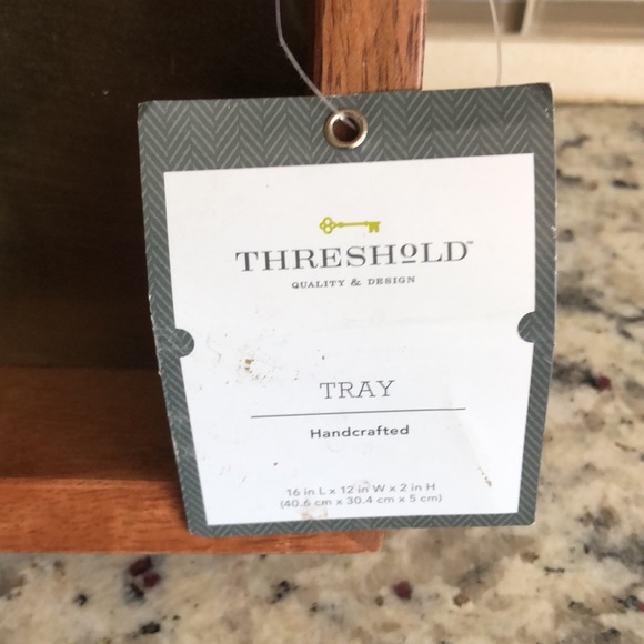 Threshold Handcrafted All Purpose Serving Tray - Picture 2 of 14